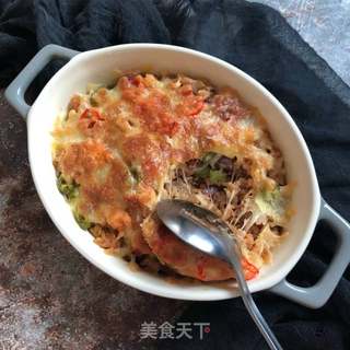 鸡肉芝士焗饭的做法步骤:11