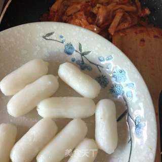 韩国泡菜炒年糕的做法步骤:5