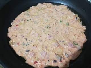 马苏里拉泡菜饼的做法步骤:10