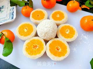椰蓉橘子糕的做法步骤:14
