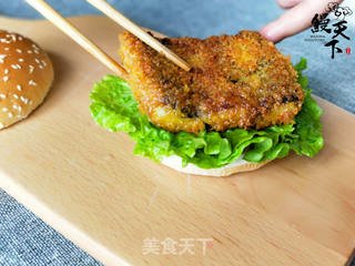 香煎鳗鱼排汉堡的做法步骤:9