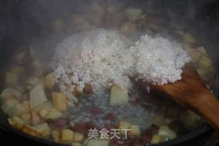 腊肉土豆香菇饭的做法步骤：8