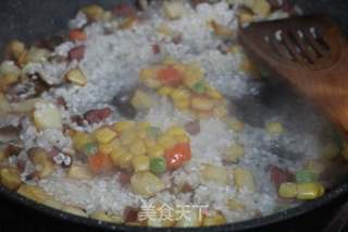 腊肉土豆香菇饭的做法步骤:9