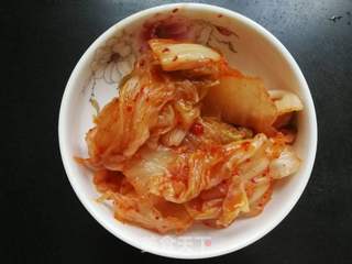 韩式辣白菜豆腐汤的做法步骤:4