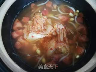 韩式辣白菜豆腐汤的做法步骤:8