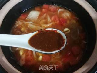 韩式辣白菜豆腐汤的做法步骤:9