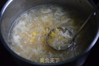 鸡蛋银耳玉米羹的做法步骤:8