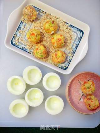 “鸡蛋美食”财源滚滚鸡蛋球的做法步骤:7