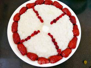 “鸡蛋美食”蒸蒸日上八宝饭蒸蛋的做法步骤:6