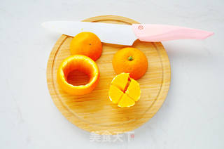 小熊橙子果盘的做法步骤:2