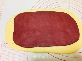 草莓大理石吐司的做法步骤:4