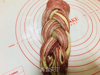 草莓大理石吐司的做法步骤:12