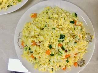 黄金蛋炒饭的做法步骤:7