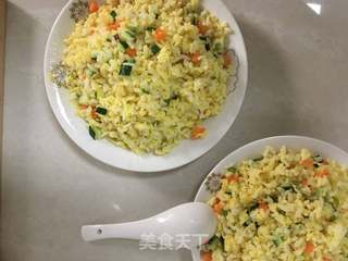 黄金蛋炒饭的做法步骤:8