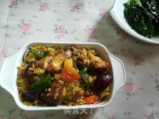蜂蜜鸡腿咖喱饭的做法步骤:5