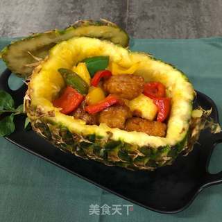 菠萝咕噜肉的做法步骤:9