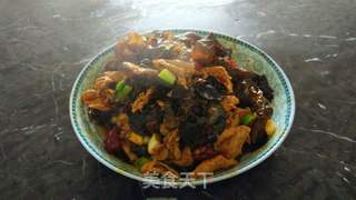 重庆乡宴江湖菜——椒麻木耳肉片的做法步骤:14