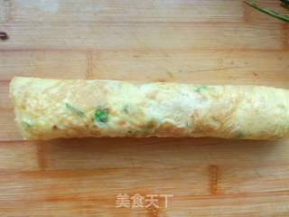#鸡蛋美食#蛋皮饭卷的做法步骤:15