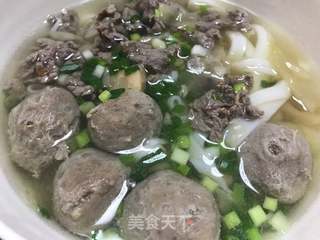 牛肉牛筋丸粄汤(河粉汤)的做法步骤:8