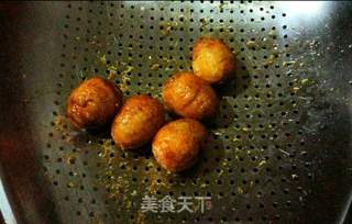 鸡蛋美食--酱香虎皮鸡蛋(乡宴江湖菜又名油爆蛋)的做法步骤:5