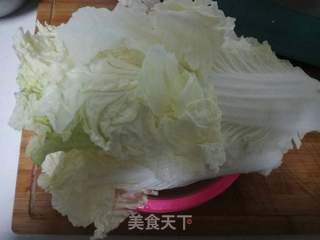 肉丸白菜炖粉条的做法步骤:3