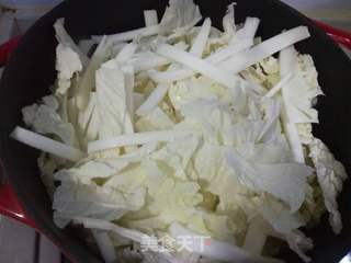 肉丸白菜炖粉条的做法步骤:14