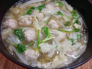 肉丸白菜炖粉条的做法步骤:25