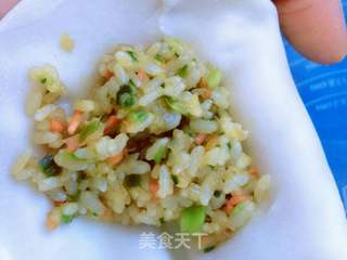 米饭肉馅大烧麦的做法步骤:4
