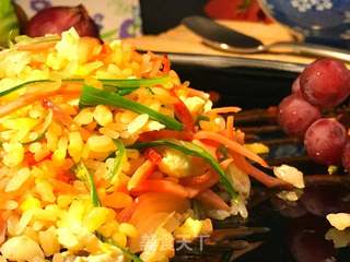 黄金蛋炒饭的做法步骤:18