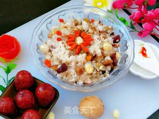 香焖八宝饭的做法步骤:5