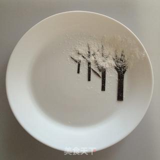 二十四节气餐盘画——大雪的做法步骤:4