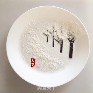 二十四节气餐盘画——大雪的做法步骤:6