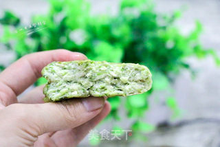 秋葵豆腐饼的做法步骤:6