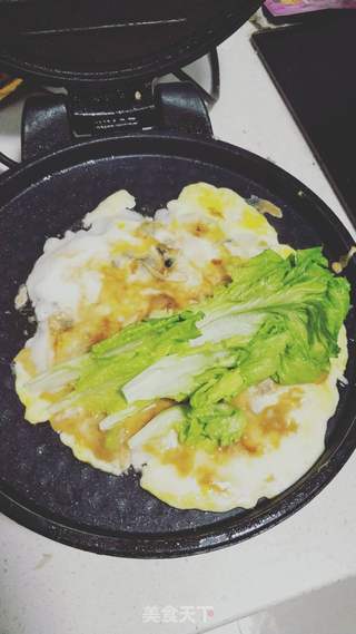 第一次上传之足足的蛤蜊肉煎饼~ 俘获你的芳心的做法步骤:10