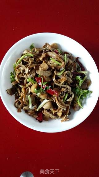 炒嘎啦肉的做法步骤:6