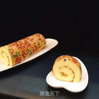 肉松蛋糕卷的做法步骤:16