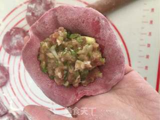 青椒猪肉生煎包的做法步骤:6