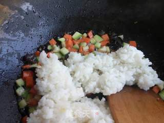虾仁蛋炒饭的做法步骤:6