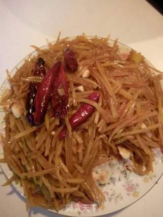 土豆丝盖饭的做法步骤：6