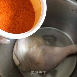 蜜汁烤全腿便当的做法步骤:3