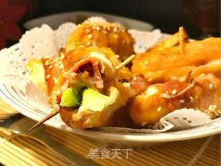 培根牙签油条的做法步骤:19