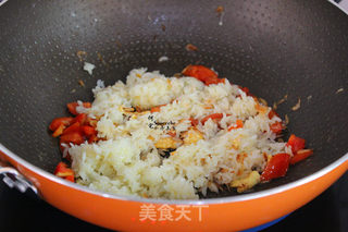 虾米蛋炒饭的做法步骤:5