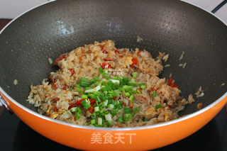 虾米蛋炒饭的做法步骤:7