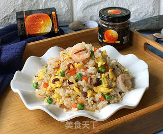 XO酱杂蔬蛋炒饭的做法步骤:14