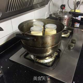 蒸鸡蛋牛奶布丁的做法步骤:6