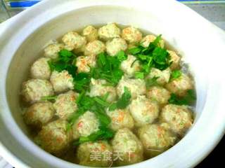 三鲜鸡肉丸子汤的做法步骤:13