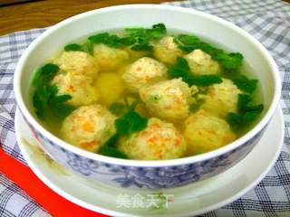 三鲜鸡肉丸子汤的做法步骤:14