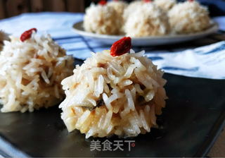 鳗鱼珍珠丸子的做法步骤:3