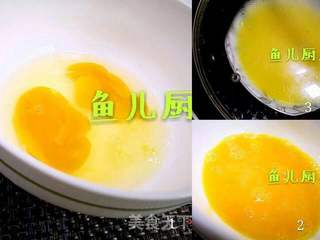 白贝海虾鸡蛋羹──“鱼儿厨房”私房菜的做法步骤:3