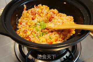 #鸡蛋美食#番茄炒米饭的做法步骤:6